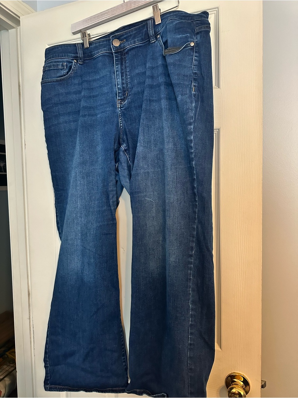 Lane Bryant Dark Wash High Rise Bootcut Jeans